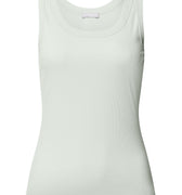 Sleep And Lounge Ribbed Cotton Tank Top | Green Beryl 74841-2707
